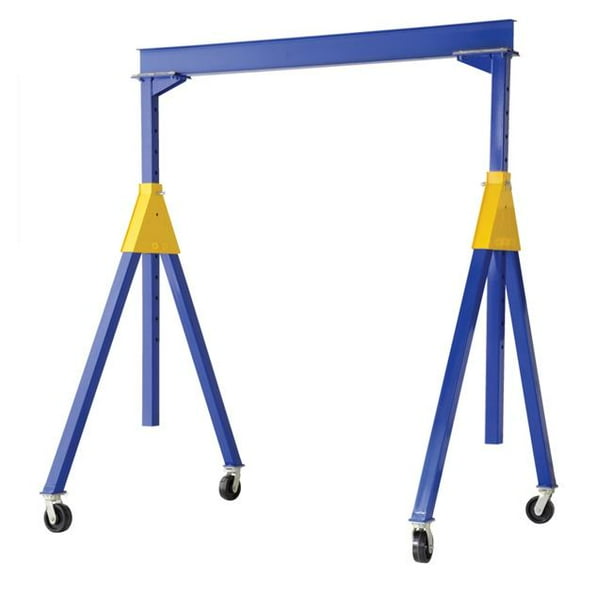 Vestil AHSN-4-10-14 Knock-Down Adjustable Steel Gantry Crane 10 x 14 4000 lb Capacity Blue Vestil AHSN-4-10-14 Knock-Down Adjustable Steel Gantry Crane 10 x 14 4000 lb Capacity Blue
